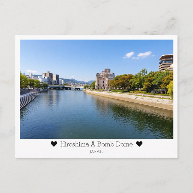 Personligt, Hälsningar från Hiroshima, Japan Vykort (Framsida)