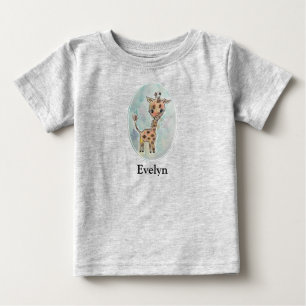 Personligt handmålad akvarell Giraff  T Shirt