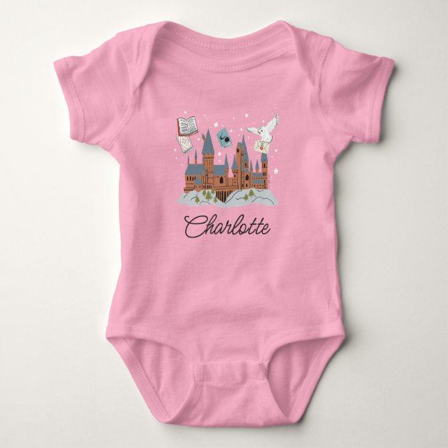 Personligt Hogwarts Slott T Shirt (Framsida)