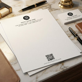 Personligt hotellogotyp & QR-koddesign  Brevhuvud