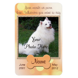 Personligt Hund - Memorial Magnet