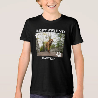 Personligt hundfoto på bästa vän t shirt