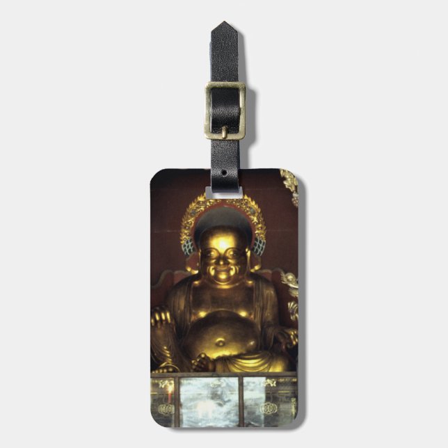 Personligt ID för Golden Buddha Easy ID Bagagebricka (Vertikal Framsida)
