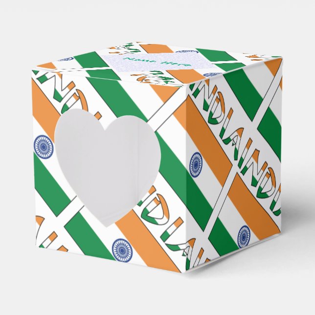 Personligt Indien-kakel Hjärtat Presentaskar (Framsidan Sidan)