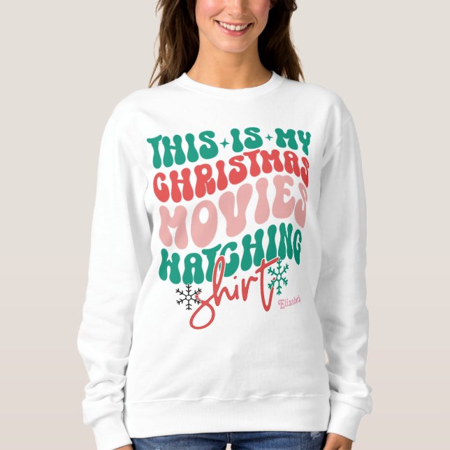 Personligt julfilmsfirande t shirt (Framsida)