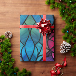 Personligt julglas i glasmålning presentpapper