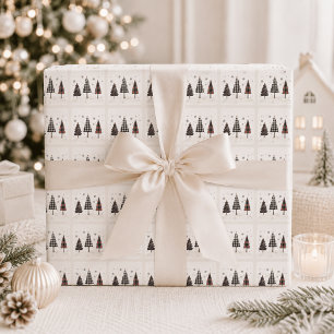 Personligt julgransmönster för julfirande presentpapper