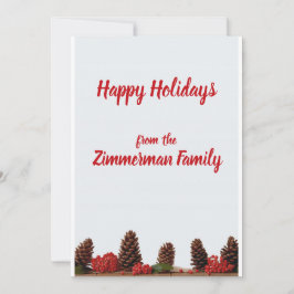 Personligt julhälsningskort julkort