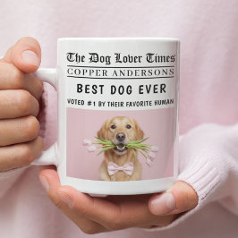 Personligt julklappsfoto av hund - skräddarsydda kaffemugg