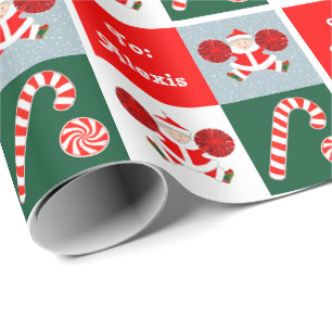 Personligt julklappspapper för Cheerleader Presentpapper
