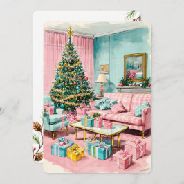 Personligt julkort med vintage-design 