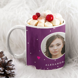 Personligt julnamn rolig familj kaffemugg