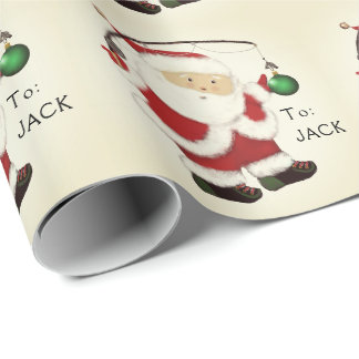 Personligt julpapper för fiske