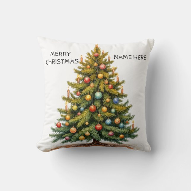Personligt julträd   kudde (Framsida)