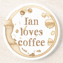 Personligt kaffefleckar Grunge-text Kul