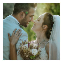 Personligt kärleksdekor Poster för Bröllopsbild