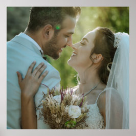 Personligt kärleksdekor Poster för Bröllopsbild