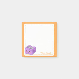 Personligt Kawaii Vässare Klisterlappar Post-it Block