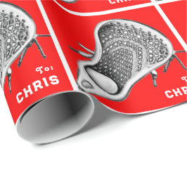 Personligt lacrossepresentpapper presentpapper