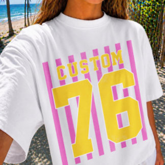 Personligt lagnamn nummer speldag t shirt