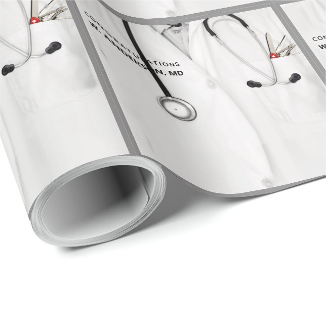 Personligt läkarpresentpapper presentpapper (Rullad Hörn)