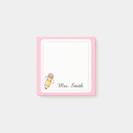 Personligt lärare Söt Kawaii Penna Klistermärke Post-it Block