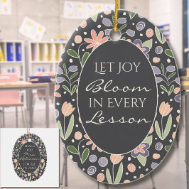 Personligt lärare tack ornament