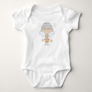 Personligt litet björn varmluftsballong t shirt