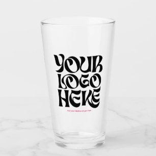 Personligt logotyp och text ölglas glaskopp