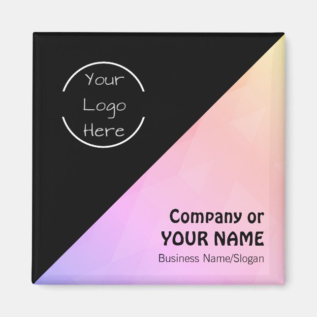 Personligt logotyp - textmagneter magnet (Framsidan)