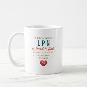 Personligt LPN-sjuksköterskeberömmandecitat Kaffemugg