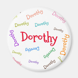 PERSONLIGT MAGNET, KIDS NAMN, FÖR BARN MAGNET