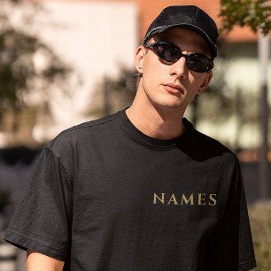 Personligt med efternamn eller smeknamn på dem t shirt