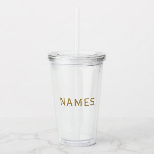 Personligt med efternamn eller smeknamn på dem take away mugg
