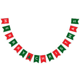 Personligt meddelande Anpassad julfest Banner Vimplar