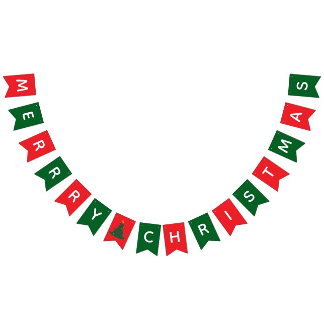 Personligt meddelande Anpassad julfest Banner Vimplar (Alla)