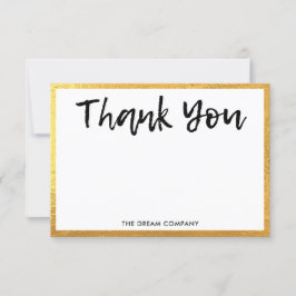 Personligt meddelande i guld - tack för att du inf