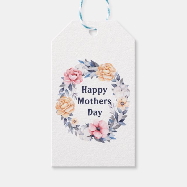 Personligt meddelande mors dag presentetikett (Framsidan)