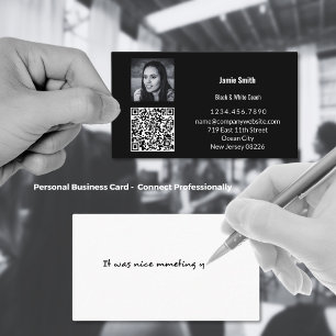 Personligt meddelande om skannerbart foto QR-kod