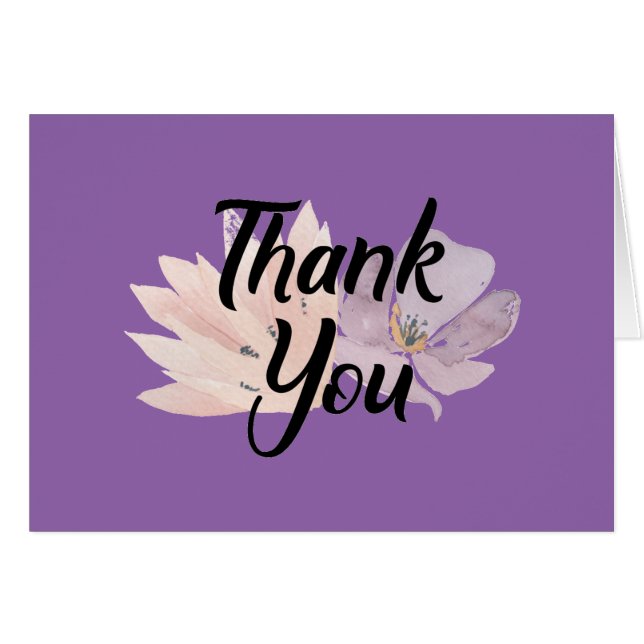 Personligt meddelande om tack hälsningskort (Framsidan Horizontal)