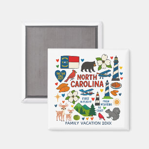 Personligt minne från familjesemester i North Caro Magnet