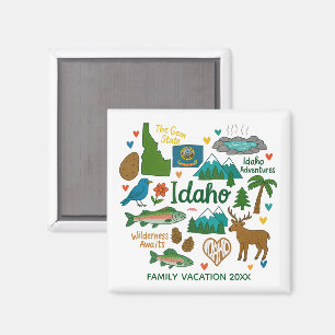 Personligt minne från Idaho Familjeresa Magnet