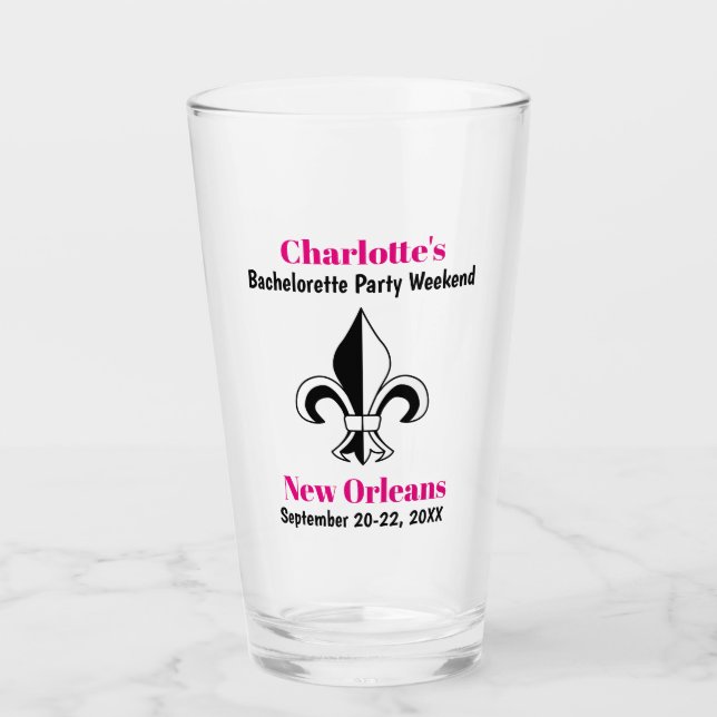 Personligt möhippepresentresor glas New Orleans (Framsida)