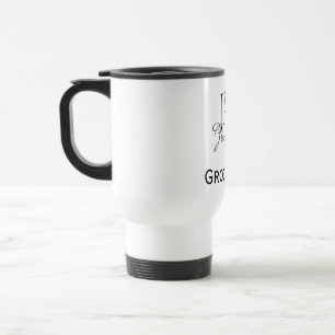 Personligt monogram bröllopsvittne bästa man namn resemugg