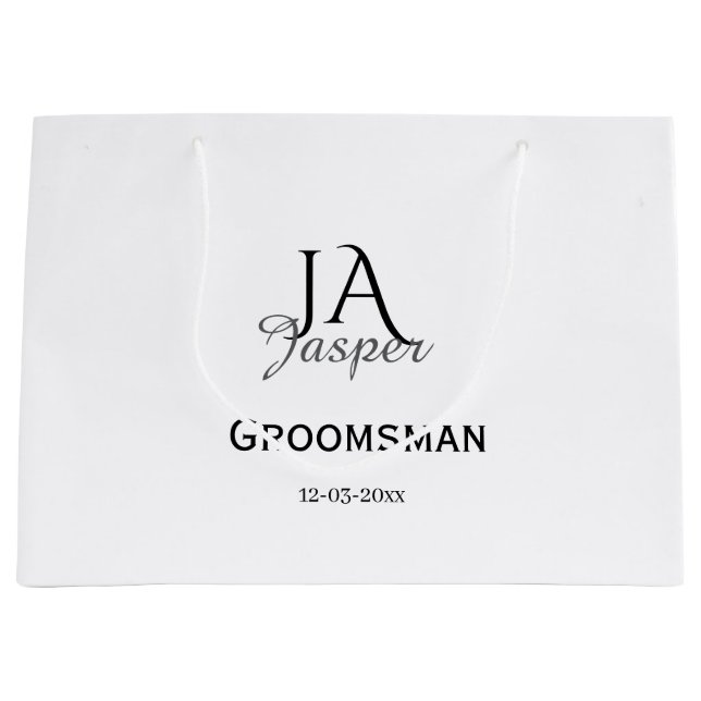 Personligt monogram bröllopsvittne namn datum (Framsidan)