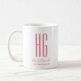 Personligt monogram kaffemugg