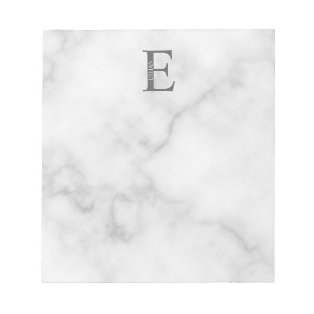Personligt monogram och namn anteckningsblock (Framsida)