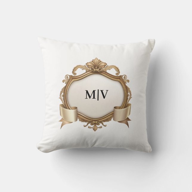 Personligt monogrammärke  kudde (Framsida)