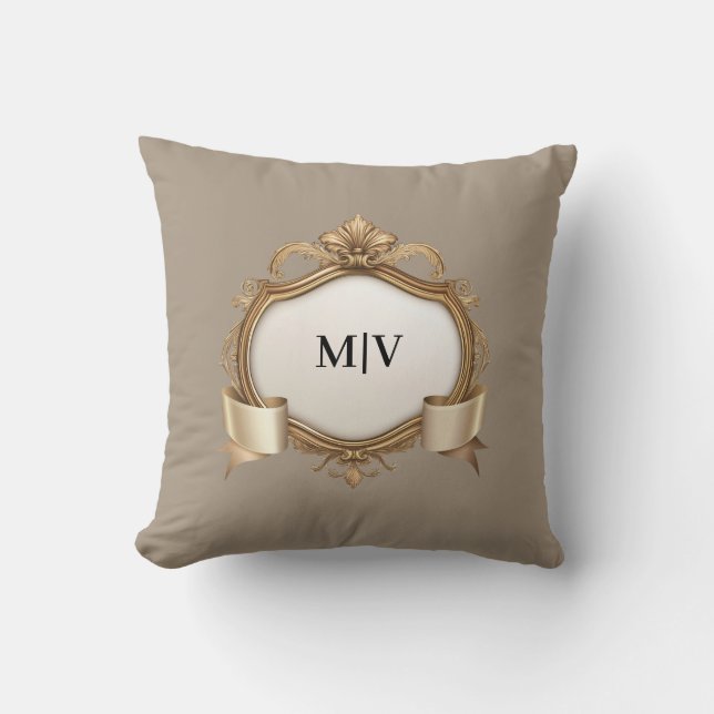 Personligt monogrammärke  kudde (Framsida)