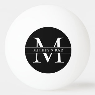 Personligt monogramnamn pingisboll